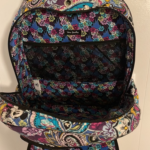 Rare Vera Bradley paisley Mickey Mouse collection backpack - Picture 5 of 8
